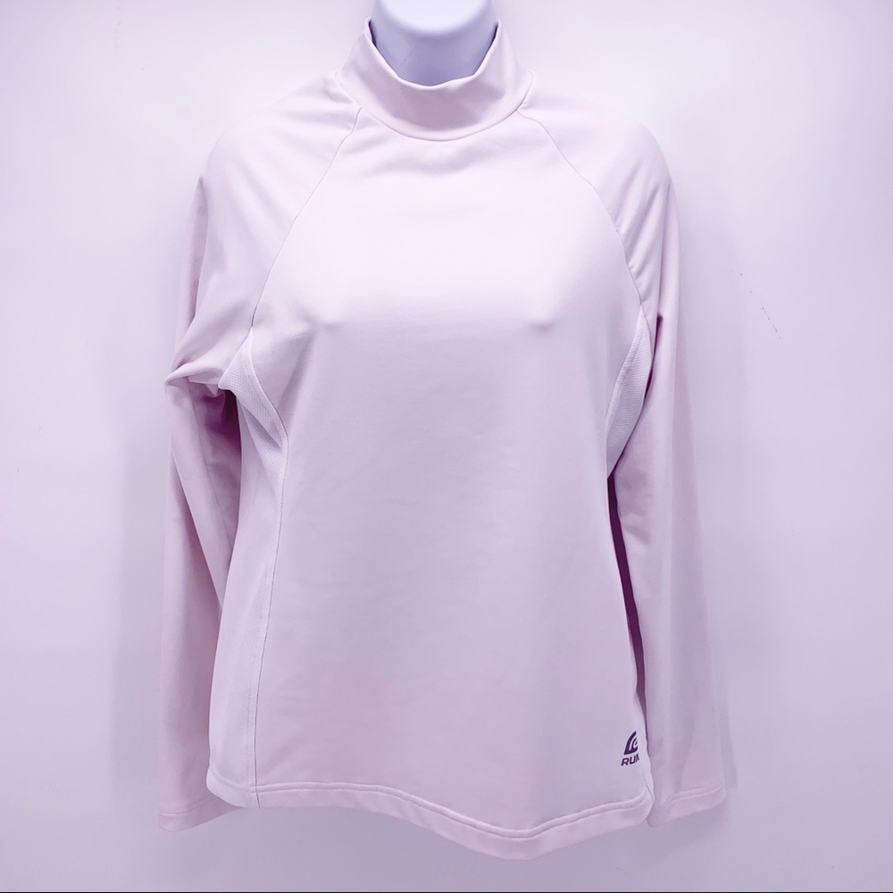 Roadrunner Sports White Long Sleeve Turtleneck Top Size Medium